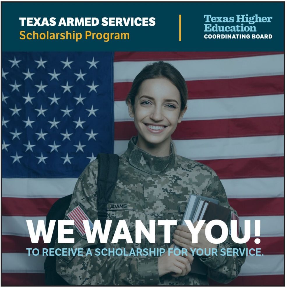 Texas Armed Services Scholarship Accepting Appointments for 2026-2027 Academic Year